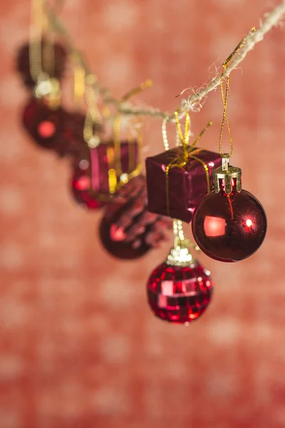 Fondo con bolas de Navidad — Foto de Stock