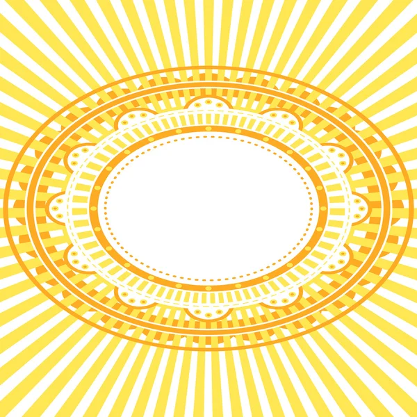 Sarı oval çerçeve.