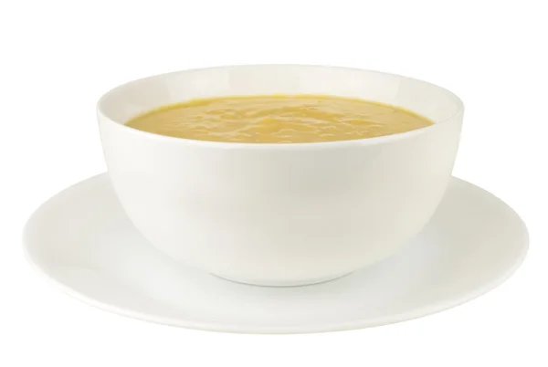 ซุปถั่วบนพื้นหลังสีขาว — ภาพถ่ายสต็อก