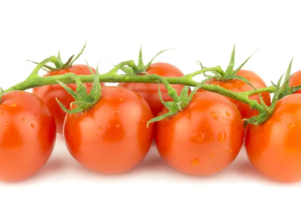 Bunch of Fresh Cocktail Tomatoes on White Background — Stock Photo, Image