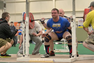 Powerlifting event - squat lift