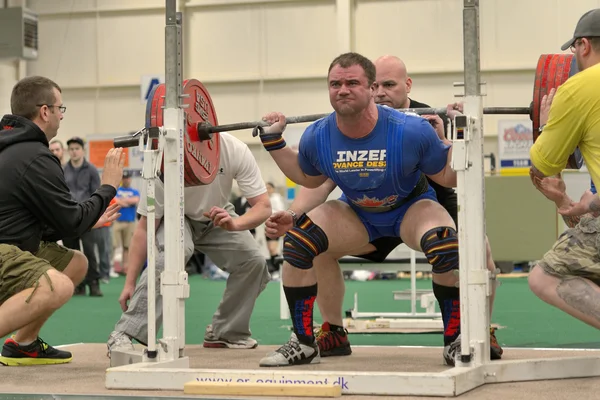 Powerlifting event - squat lift — Stock Photo, Image