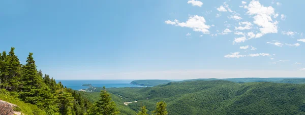 Panoramic view of canyon and coastline — Stock Photo, Image