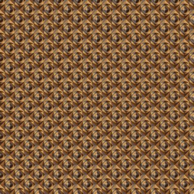 Kahverengi mozaik soyut dikişsiz geometrik ızgara arka plan dokusu