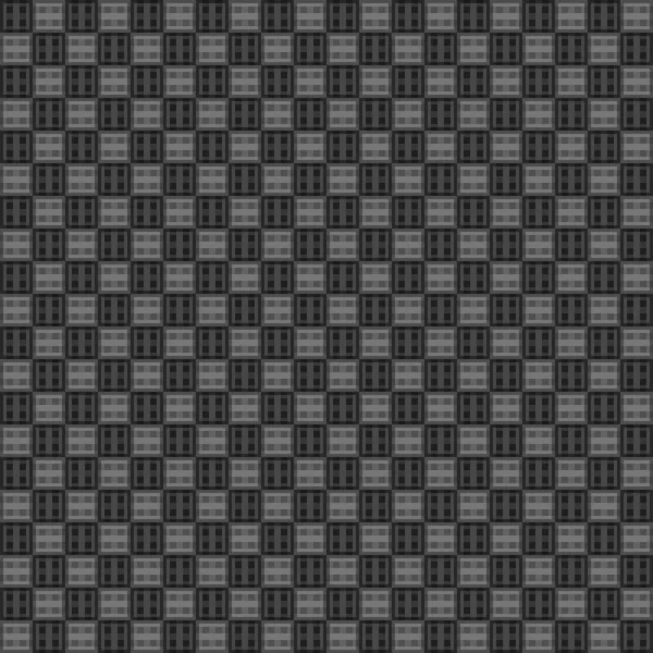 ダークブラックモザイク抽象的なシームレスな幾何学グリッド背景テクスチャ — ストックベクタ