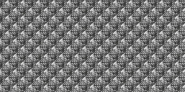 Tmavě Černá Mozaika Abstraktní Bezešvé Geometrické Mřížky Pozadí Textury — Stockový vektor