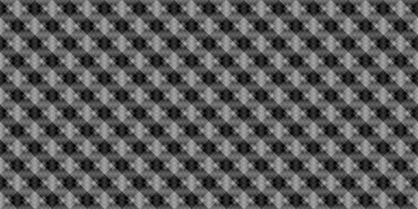 Тёмно Чёрная Пиксельная Мозаика Абстрактная Бесшовная Геометрическая Сетка — стоковый вектор