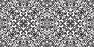 Monochrome geometric grid Pixel Art style background Modern black and white abstract mosaic texture