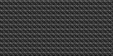 Dark black Monochrome geometric grid Pixel Art style background Modern black and white abstract mosaic texture
