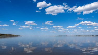Beautiful view of the European city Odesa Ukraine, view from the Kuialnyk Estuary
