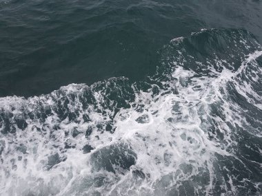 Surface of blue water Sea wave Colored background