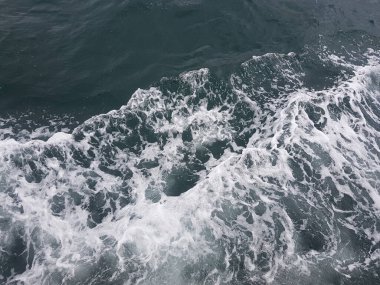 Surface of blue water Sea wave Colored background