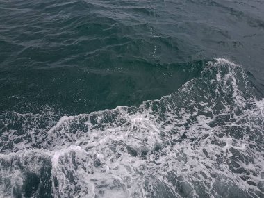 Surface of blue water Sea wave Colored background