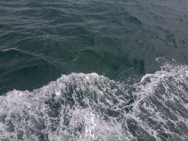 Surface of blue water Sea wave Colored background