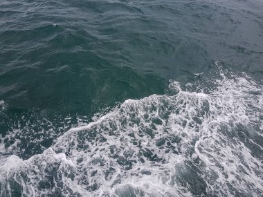 Surface of blue water Sea wave Colored background