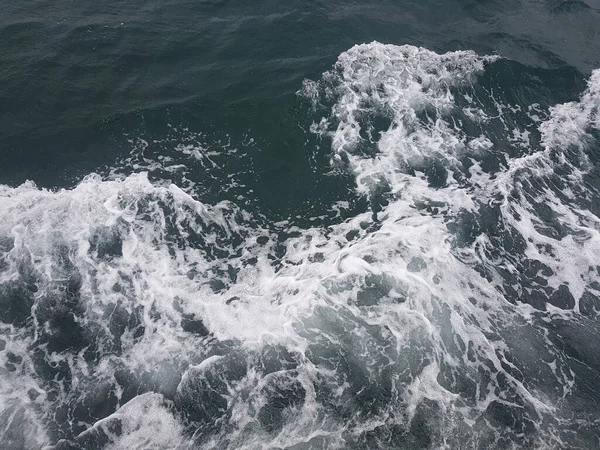 Surface of blue water Sea wave Colored background