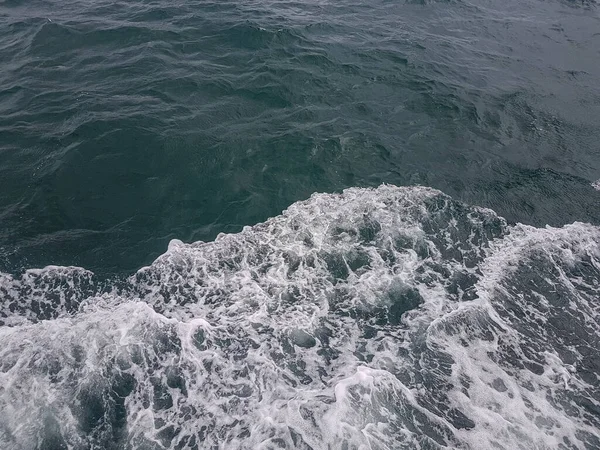 Surface of blue water Sea wave Colored background