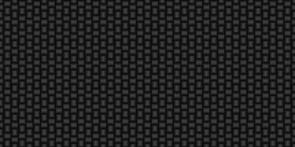 Grille Géométrique Noir Foncé Fond Fibre Carbone Texture Abstraite Moderne — Image vectorielle