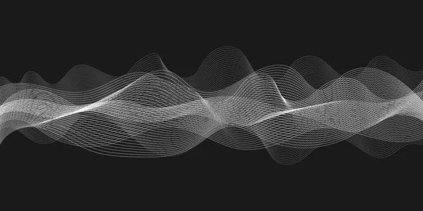 現代波線パターン縞模様の背景 — ストックベクタ