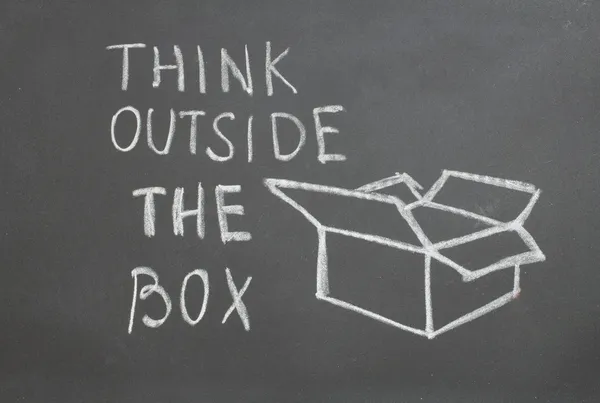 Think outside the box — Stock Photo, Image