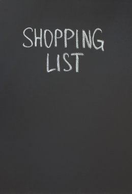 shopping list