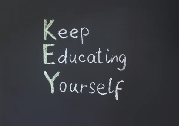 Keep educating yourself — Stock Photo, Image