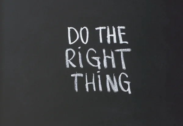 Do the right thing — Stock Photo, Image