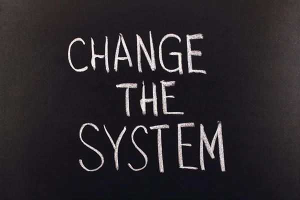 Change the system — Stock Photo, Image