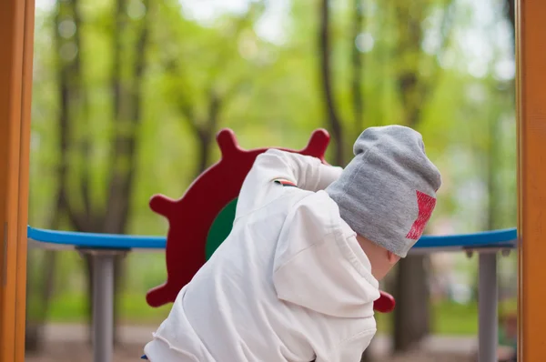 Beautiful boy on the Playground — Stock Photo, Image