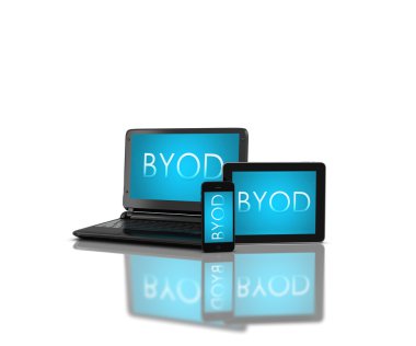 Devices with BYOD clipart