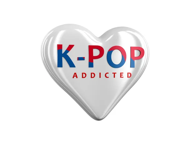 K-Pop серця — стокове фото
