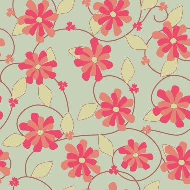 süs çiçek vektör desen