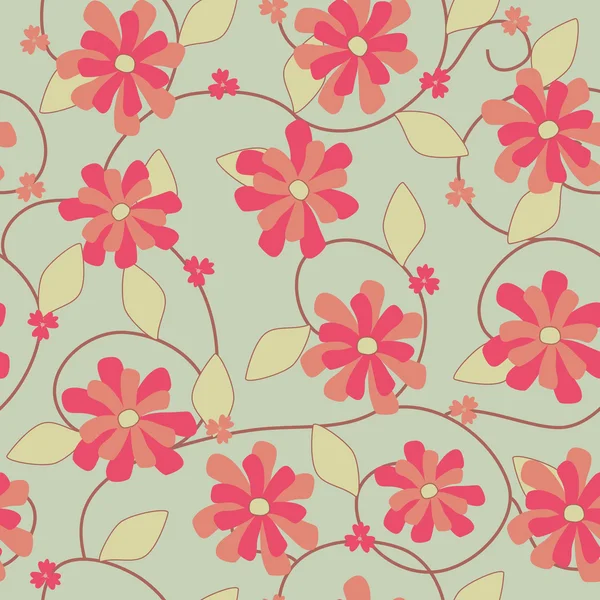 観賞用の花のベクトル パターン — ストックベクタ