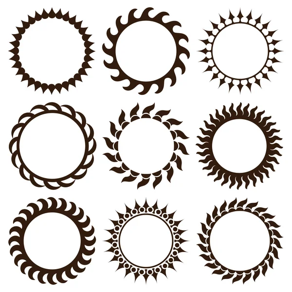 Sammlung geometrischer Rahmen — Stockvektor