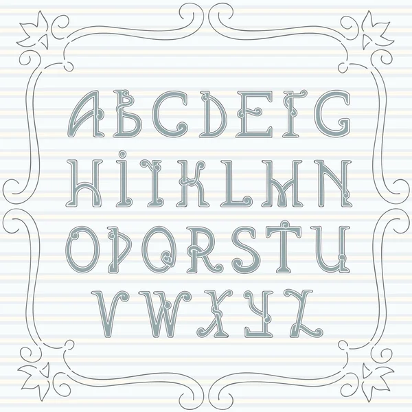 Vintage font — Stock Vector