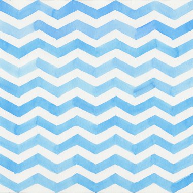 Watercolor blue striped background