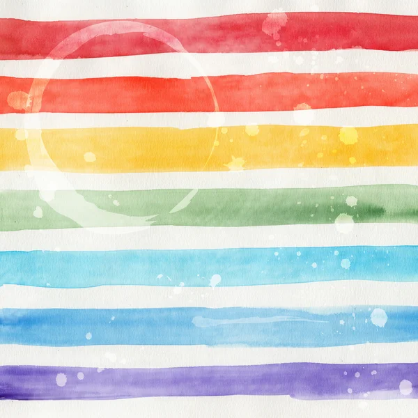 Watercolor striped background — Stock Photo, Image