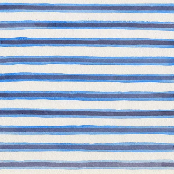 Akvarell blå ränder — Stockfoto