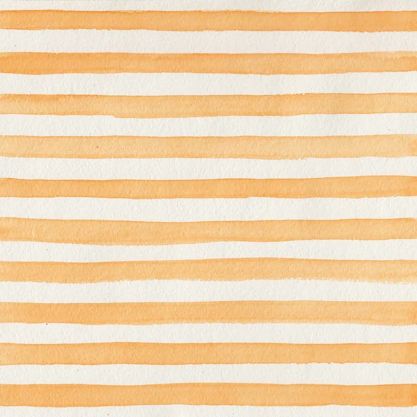 Watercolor background with orange stripes — Stock Photo, Image