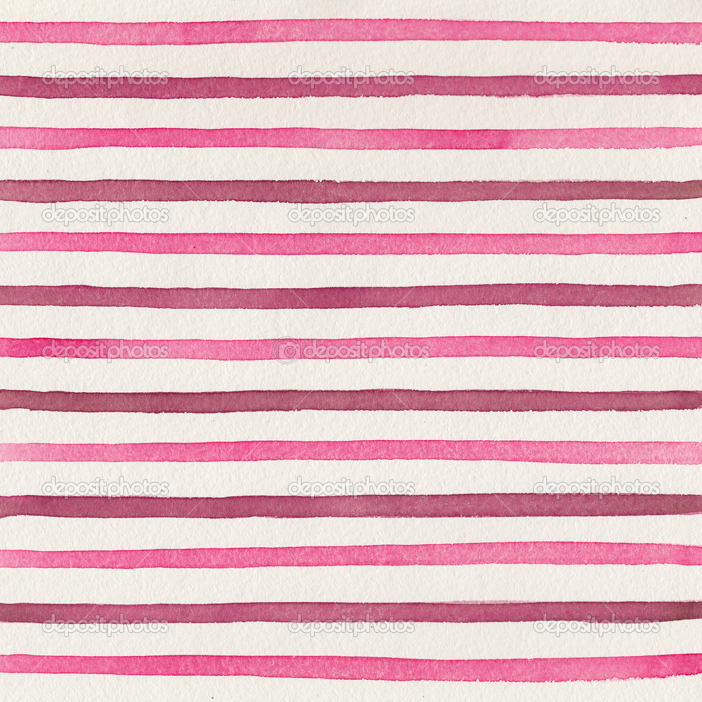 Watercolor background with red stripes