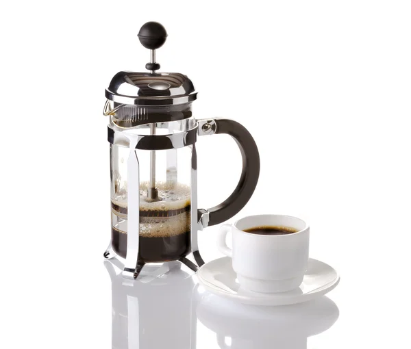 French Press Coffee — Stock Photo, Image
