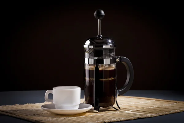 French Press Coffee — Stock Photo, Image