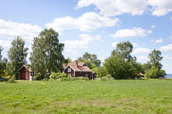 Red Summerhouse — Stock Photo, Image