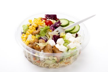 Tavuk salatası, take away