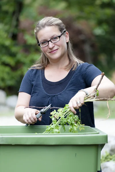 Working in the garden — Stock Photo, Image