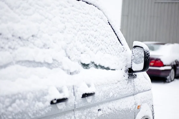 Snowy window — Stock Photo, Image