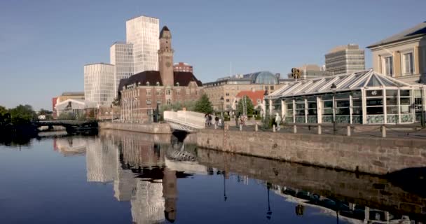 Malmoe Σουηδία Σεπτεμβριου 2021 Νέο Τμήμα Της Πόλης Malmoe Παίρνει — Αρχείο Βίντεο