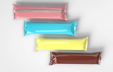 Wafers ürün tasarımı için birçok renk düzenleme 3d paketlemesiName.
