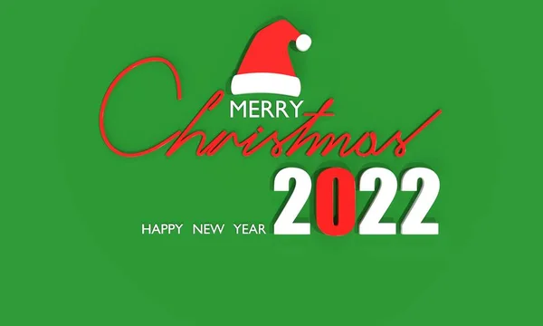 Joyeux Noël Bonne Année 2022 Chinois — Photo