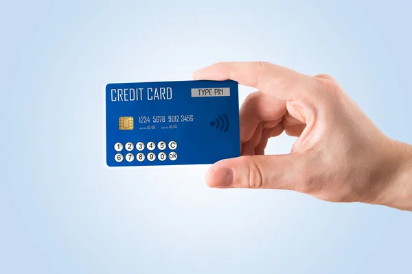 Carta di credito con display e tastiera — Foto Stock